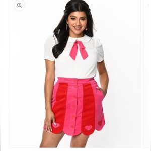 Smak Parlour Pink Cord Skirt
